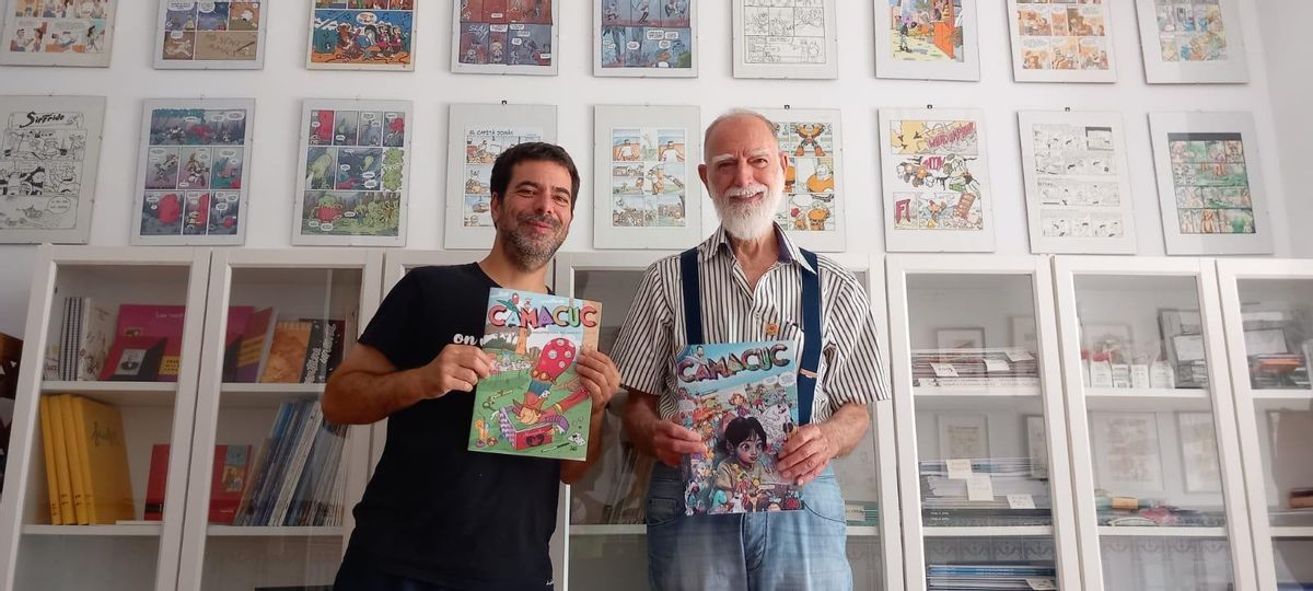 Joan Escrivà e Joan Escrivà Torres, da revista 'Camacuc'.