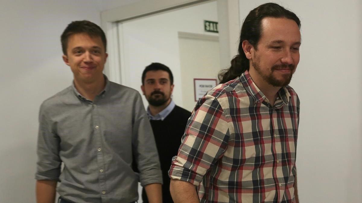 Íñigo Errejón y Pablo Iglesias en una imagen de abril del pasado año.