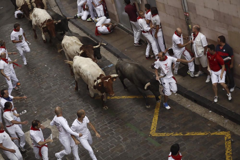 Segon "encierro" dels Sanfermines