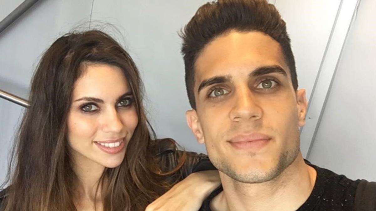 Melissa Jiménez y Marc Bartra esperan padres de un niño