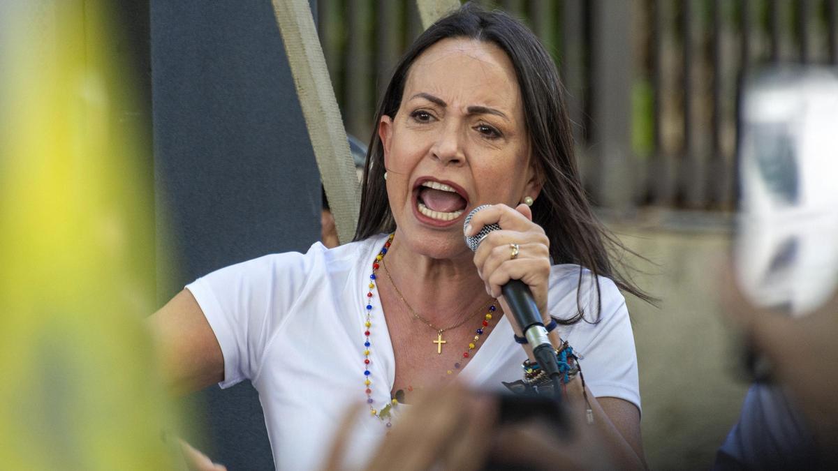 La candidata de unidad de la oposición venezolana, María Corina Machado.