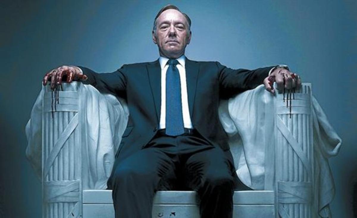 Kevin Spacey, en una imatge promocional de ’House of cards’.