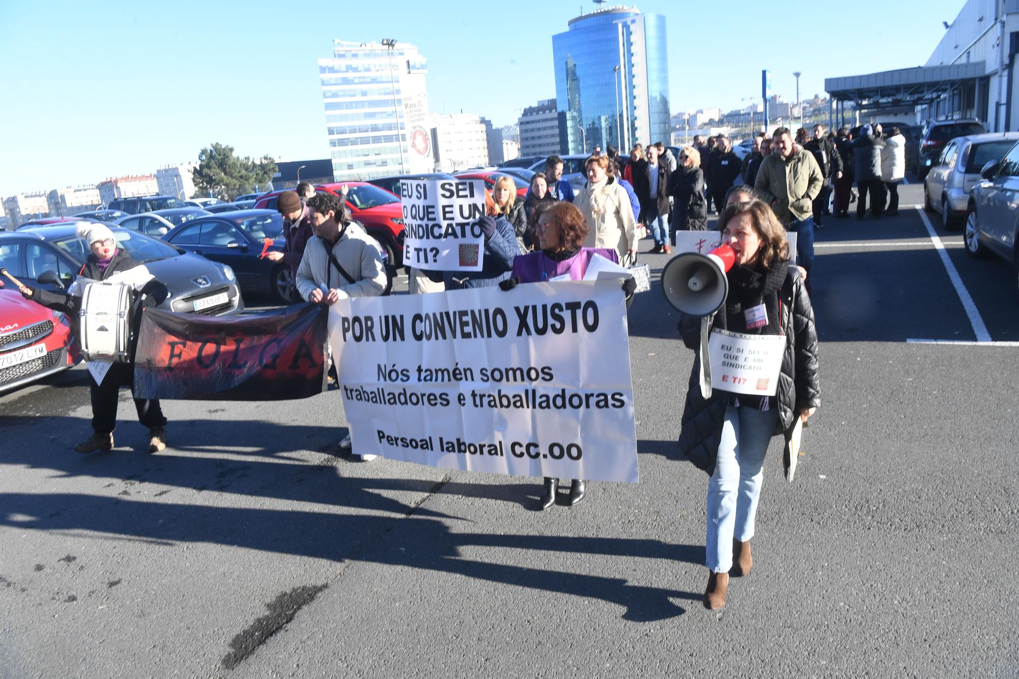 Trabajadores de CCOO en Galicia inician huelga para pedir aumento salarial