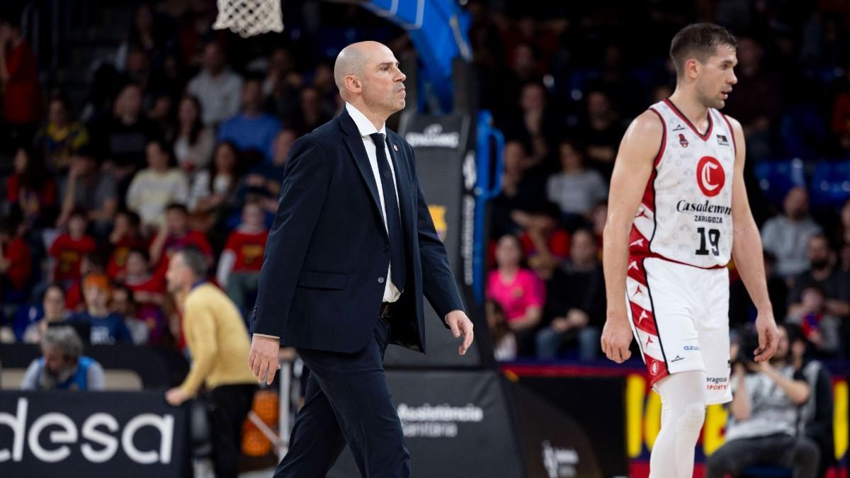 Joan Peñarroya, en el partido ante Casademont Zaragoza