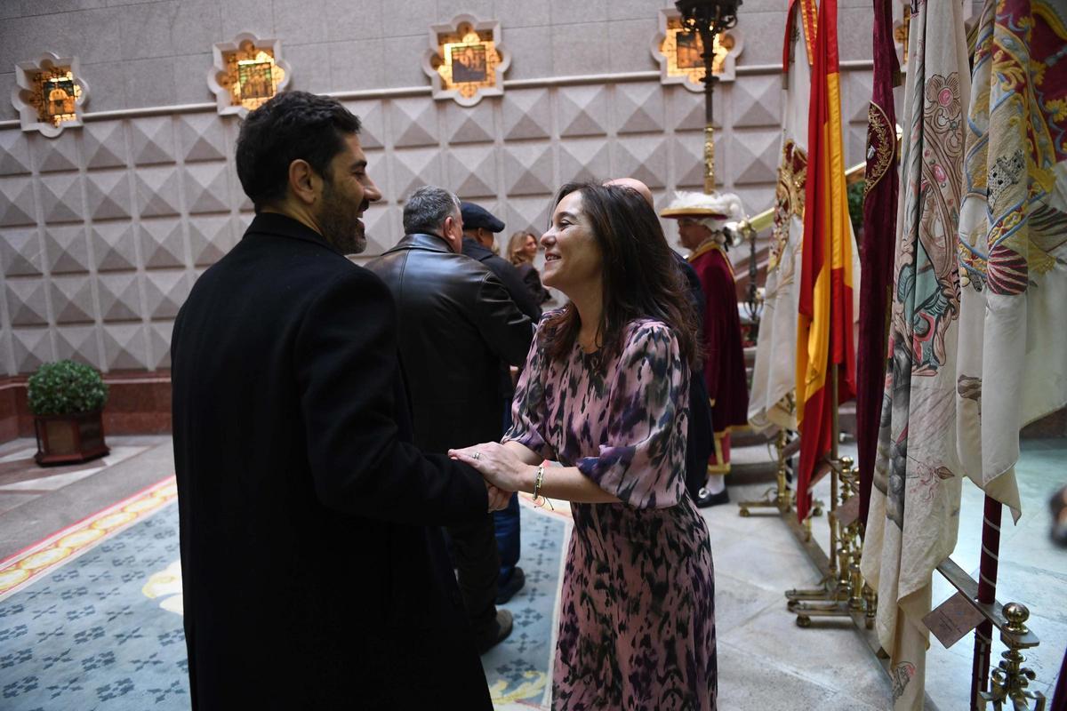 Recepción de Navidad en María Pita