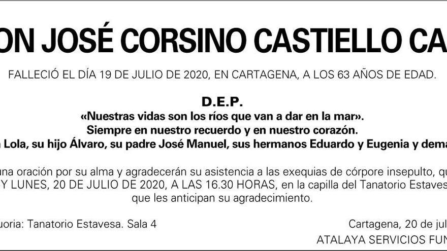 D. José Corsino Castiello Canal