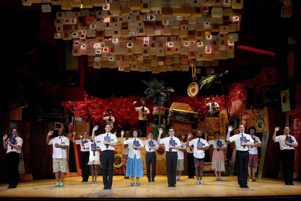 Una escena del musical 'The Book of Mormon'.