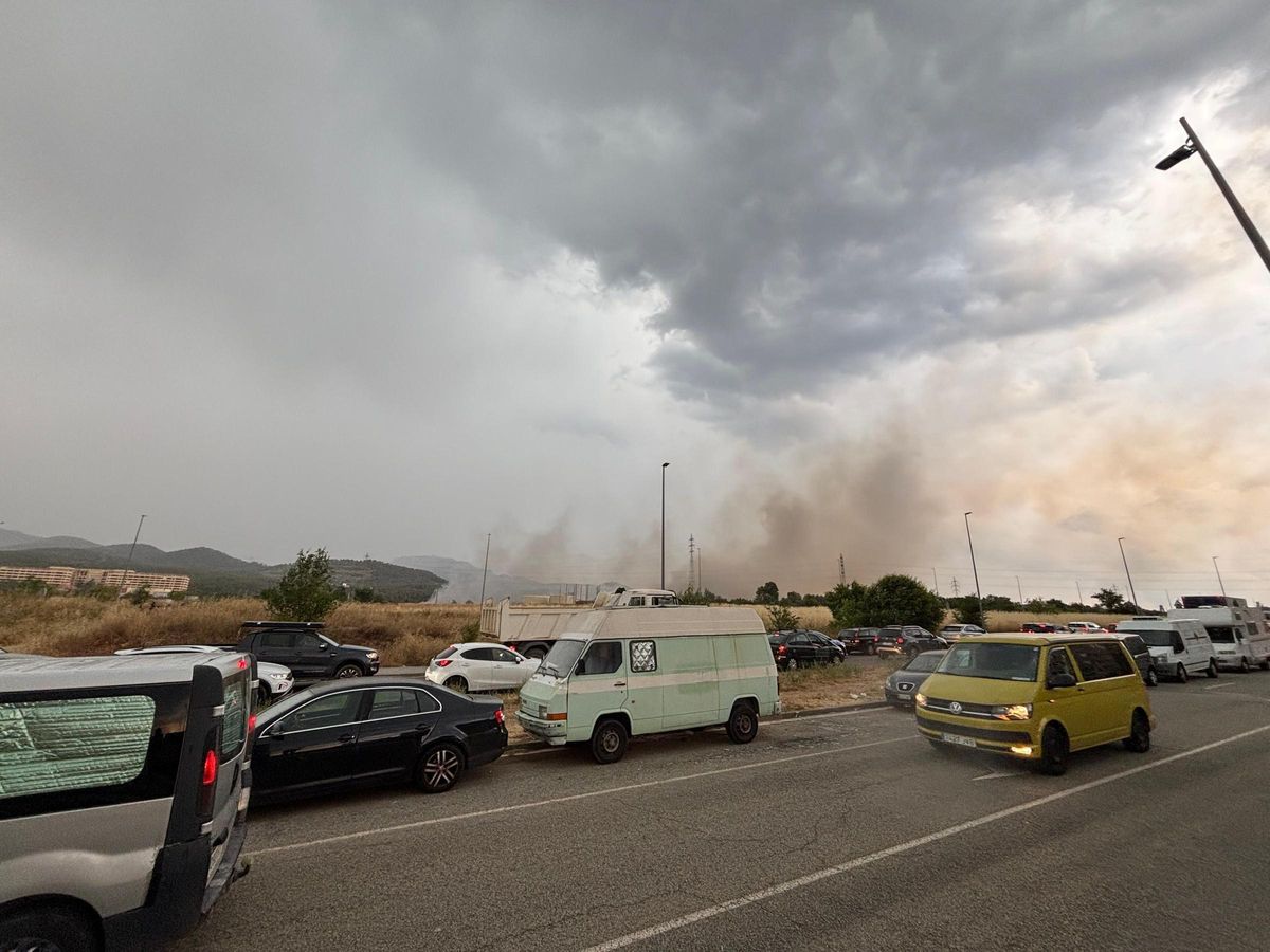 Zona afectada del incendio de Terrassa