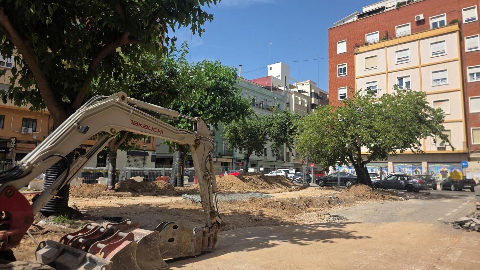 Así marchan las obras de la nueva Plaza de Nino Bravo