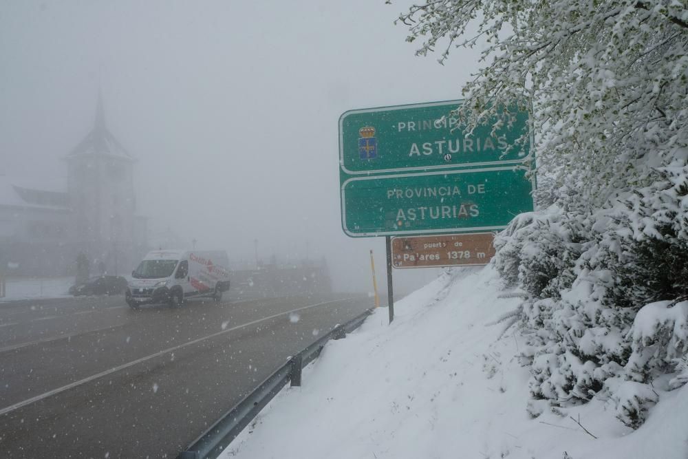 Nieve en el Puerto de Pajares