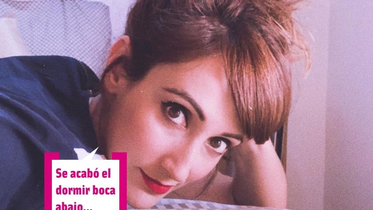 Ana Morgade boca abajo