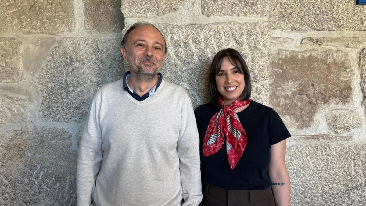Os profesores da USC Alberto Ruano e Cristina Candal