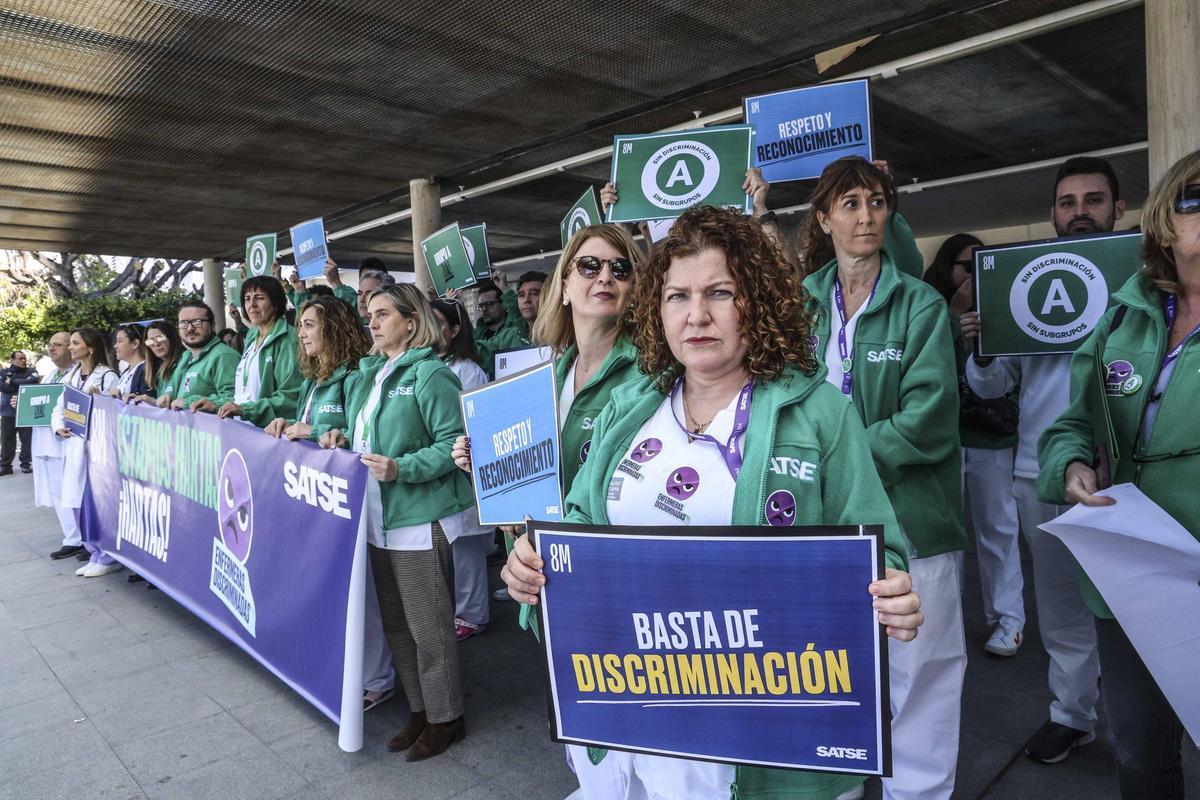 Las enfermeras se movilizan en Alicante
