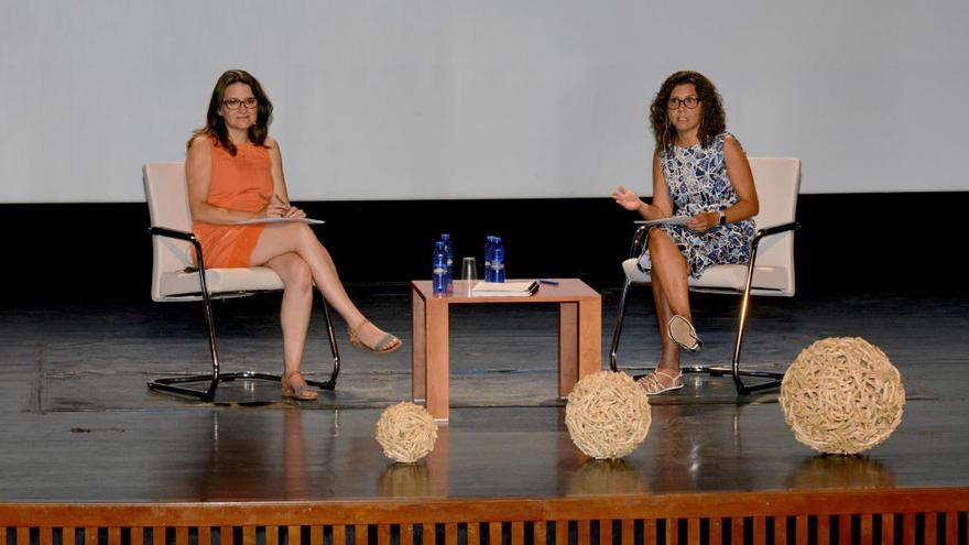 Oltra y Martín, durante el encuentro