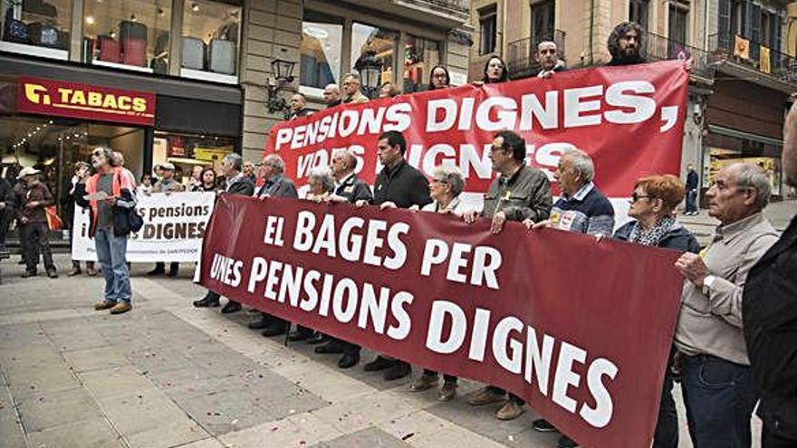 Manifestació a Manresa a favor d&#039;unes pensions dignes