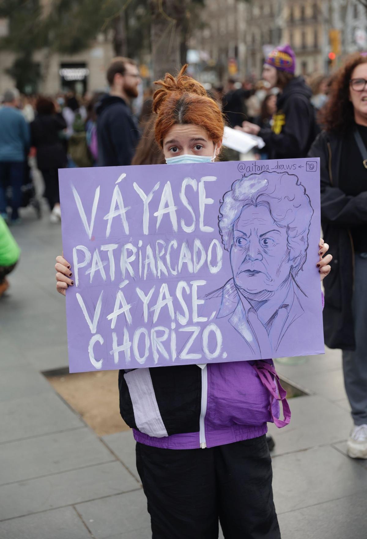 Manifestación del 8-M en Barcelona