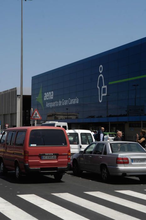 Llegada viajeros al aeropuerto de Gran Canaria