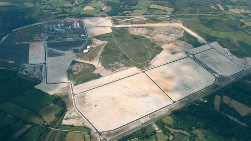 Imagen aérea del polígono de Teixeiro.