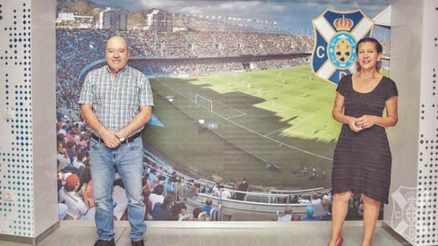 Miguel Concepción y Milagro Luis Brito, las dos cabezas visibles de la Fundación del club.