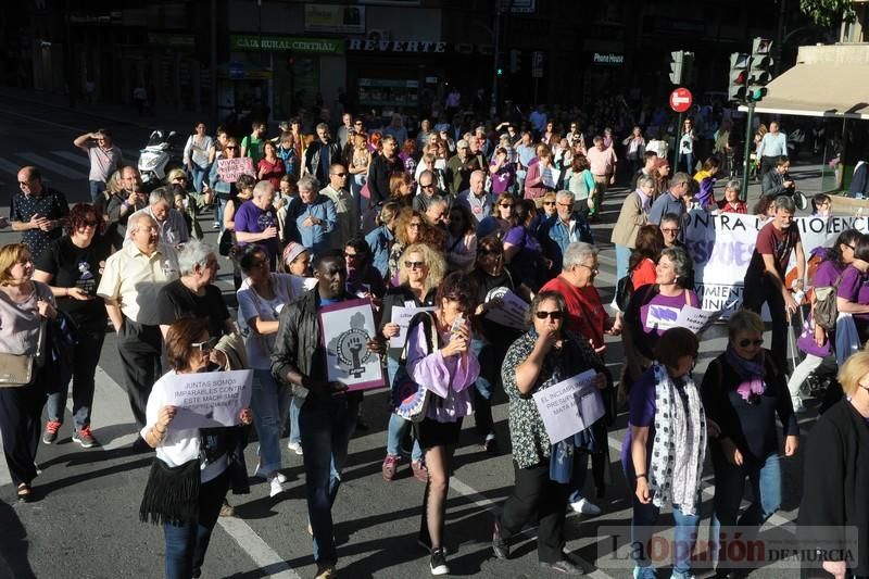 Manifestación contra la violencia patriarcal en Murcia