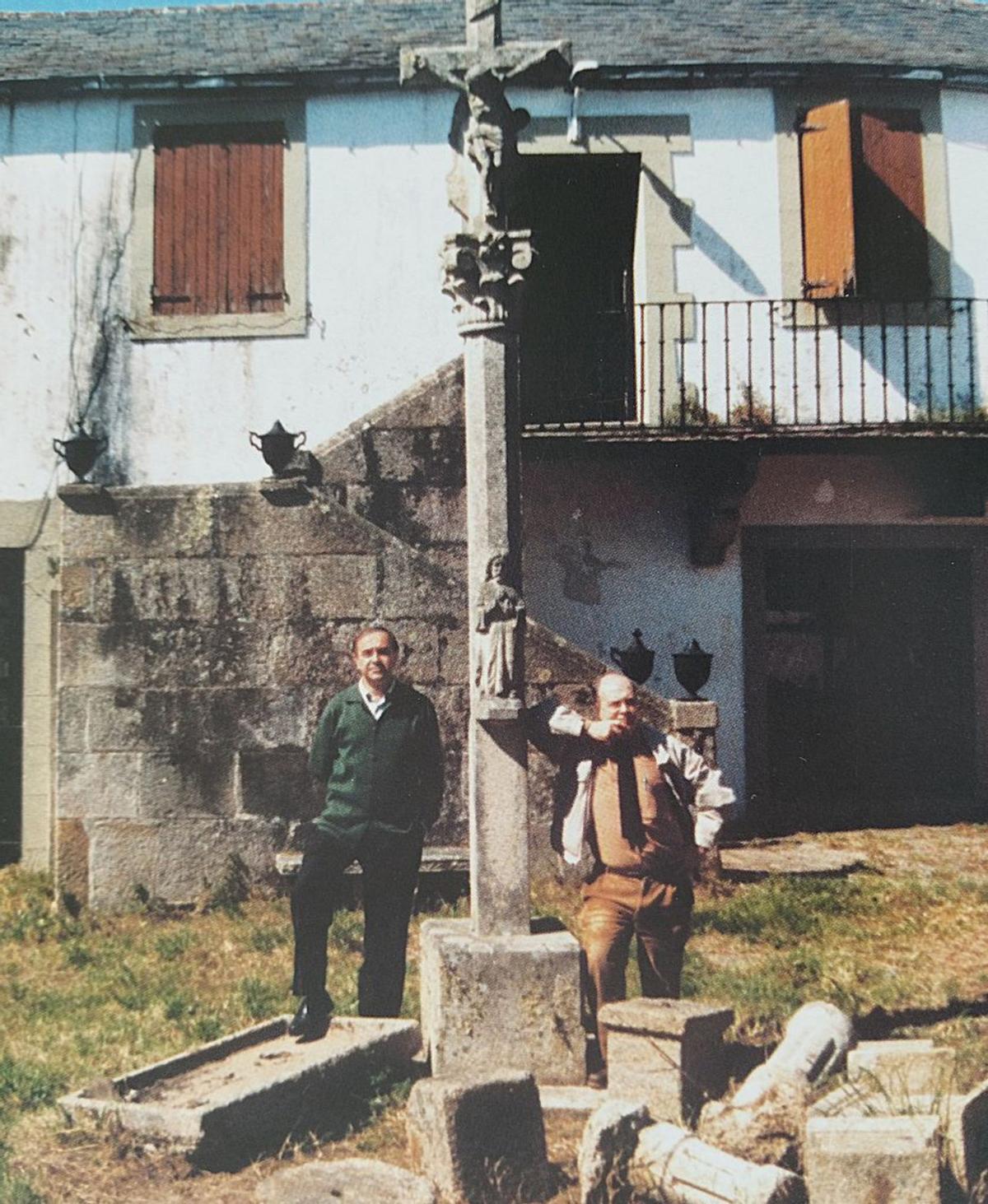 José Ramón Soraluce y Miguel Silva, en el pazo de Lóngora. | J.R.S.