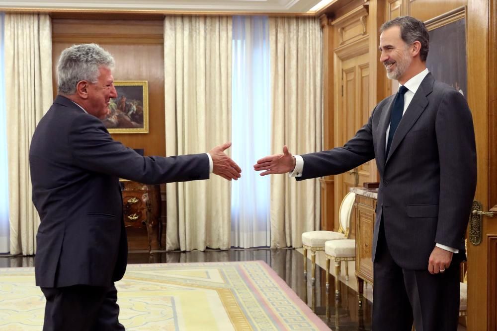 Felipe VI se reúne con Pedro Quevedo (NC)