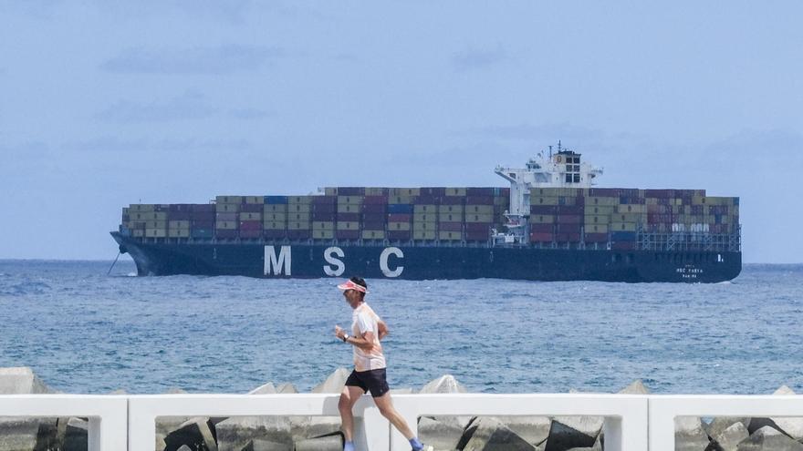 El tirón del Mar Rojo deja nuevo récord de contenedores en el Puerto de Las Palmas