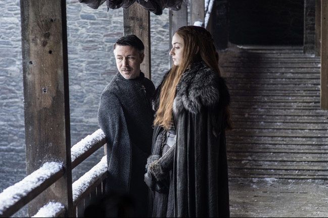 Sansa Stark y Meñique, de 'Juego de Tronos'