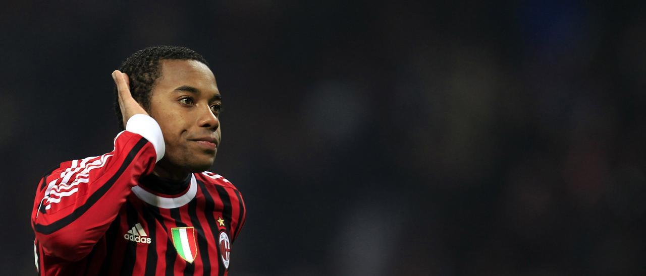 Robinho, en su etapa como jugador del Milan