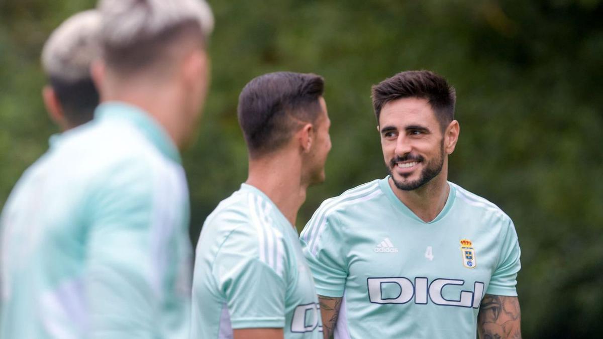 David Costas, en un entrenamiento. | Real Oviedo