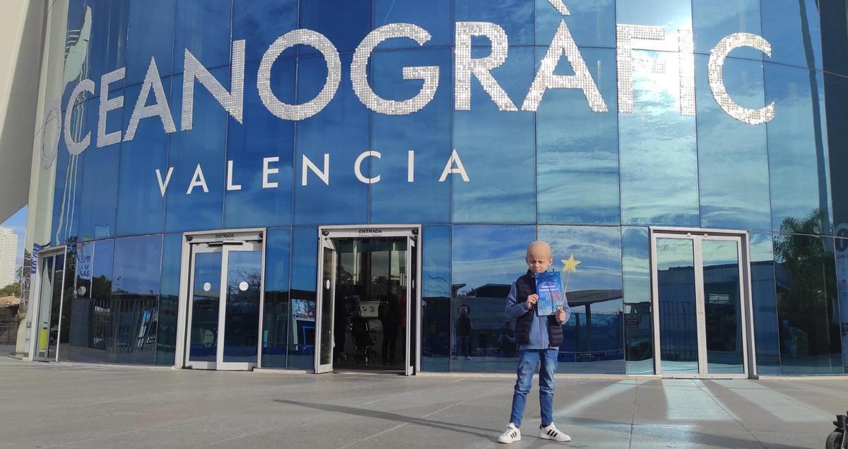 Serafín, durante su visita al Oceanográfico de Valencia.