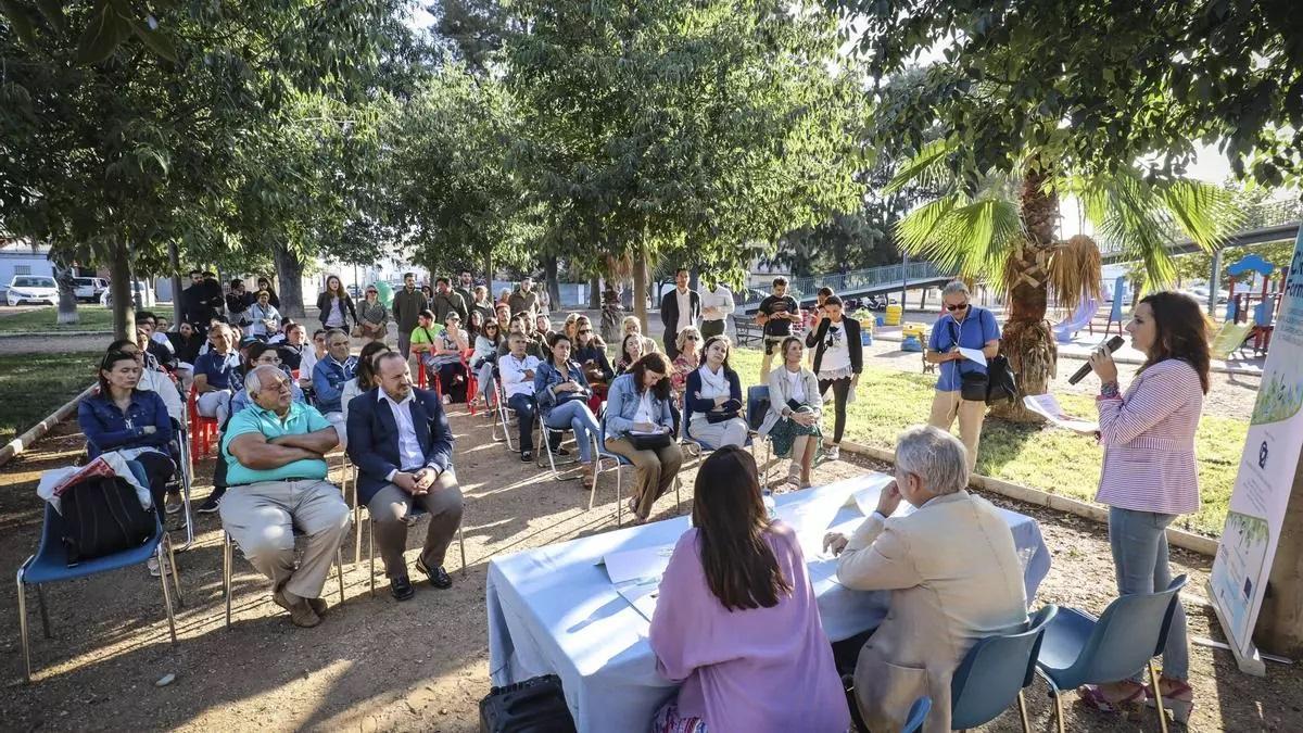 Vecinos del barrio El Progreso de Badajoz.