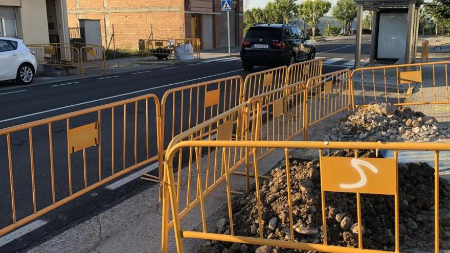 Comencen les obres per pacificar el trànsit a la travessera de Puig-reig