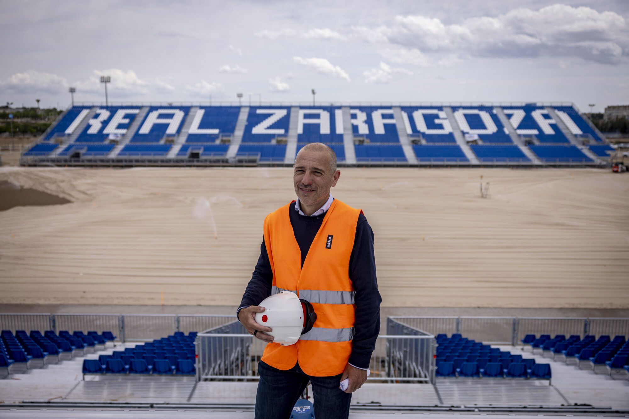 VISITA TECNICA AL ESTADIO MODULAR DEL REAL ZARAGOZA - LLUIS HERRERO CEO DE NUSSLI