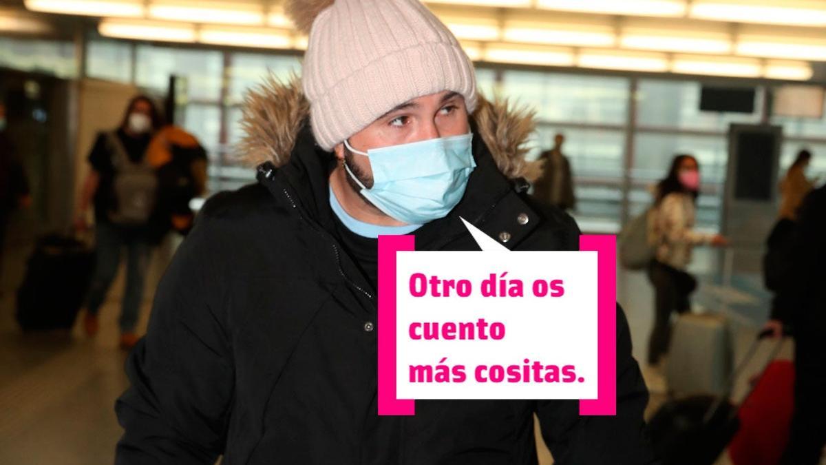 Kiko Rivera llegando a Madrid en medio de la disputa judicial con Isabel Pantoja