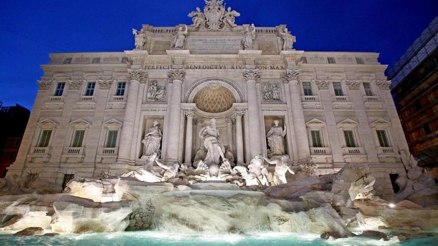 La Fontana de Trevi, en Roma.