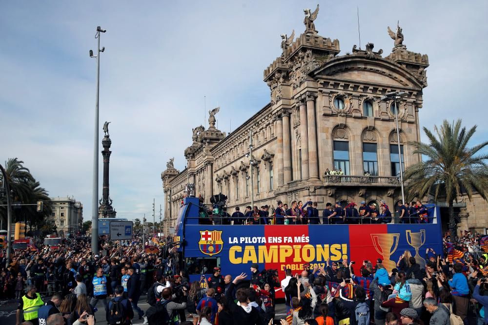 Rua del Barça: les millors fotos de la festa dels campions