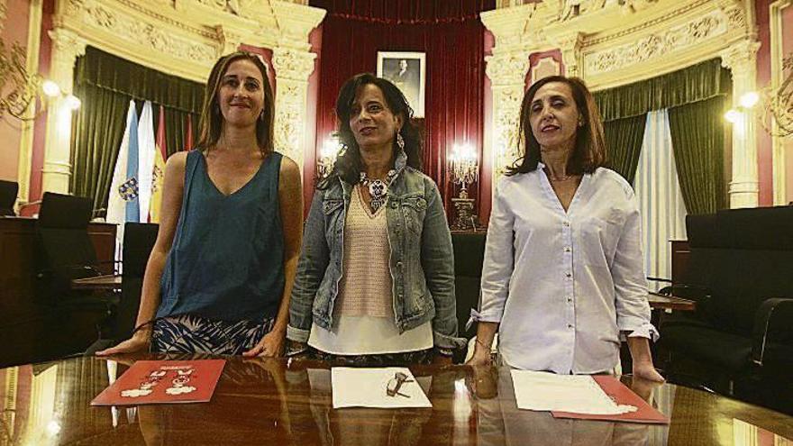 Susana Gómez, Belén Iglesias y María José Vidal. // Jesús Regal