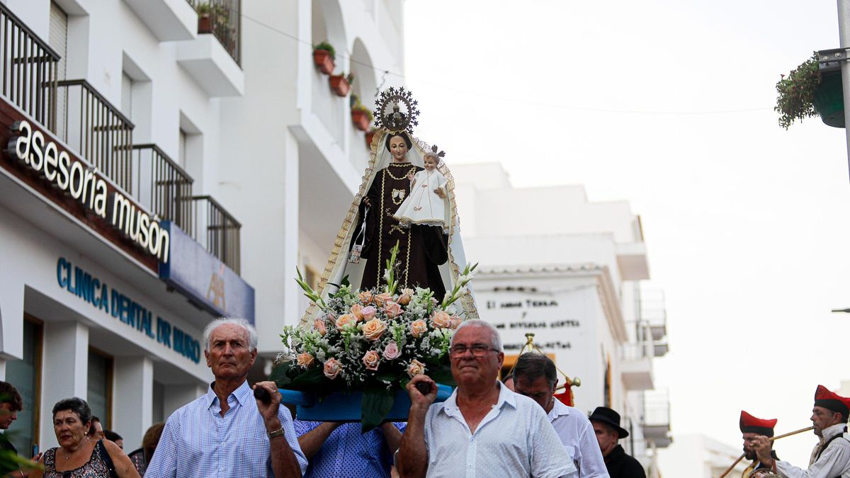 Un momento de la procesión del Carmen el año pasado en Sant Antoni.