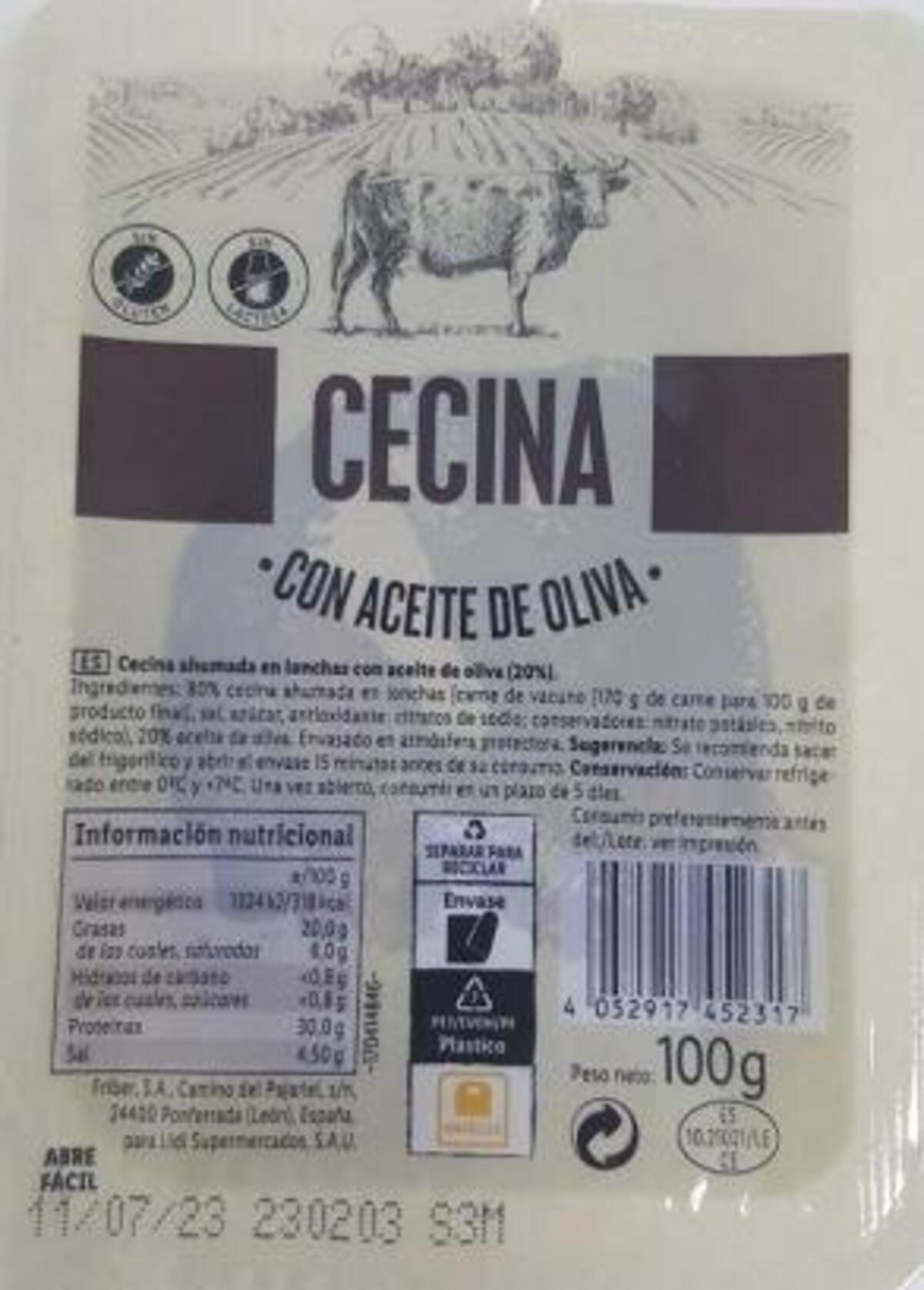 Producto retirado de Lidl.