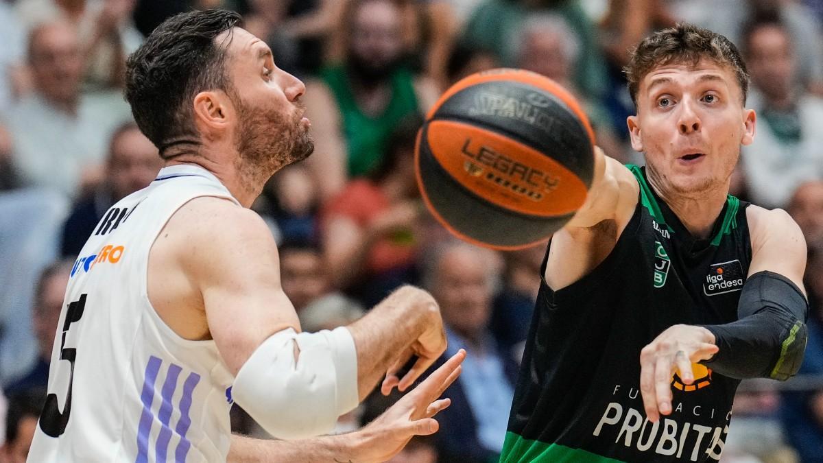 Kyle Guy y Rudy Fernández