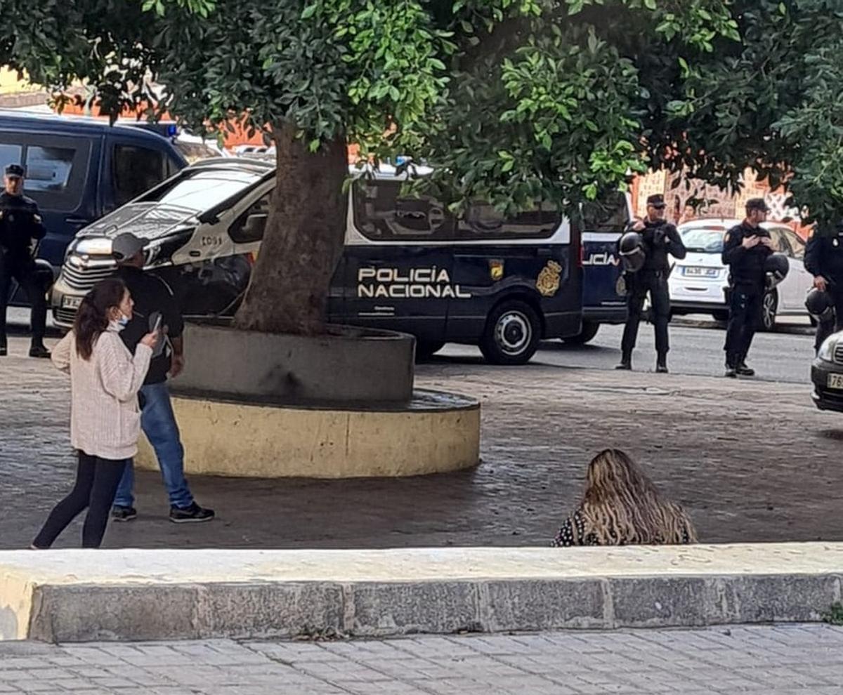 Imagen de incidente de esta martes en el Polígono Cruz de Piedra.