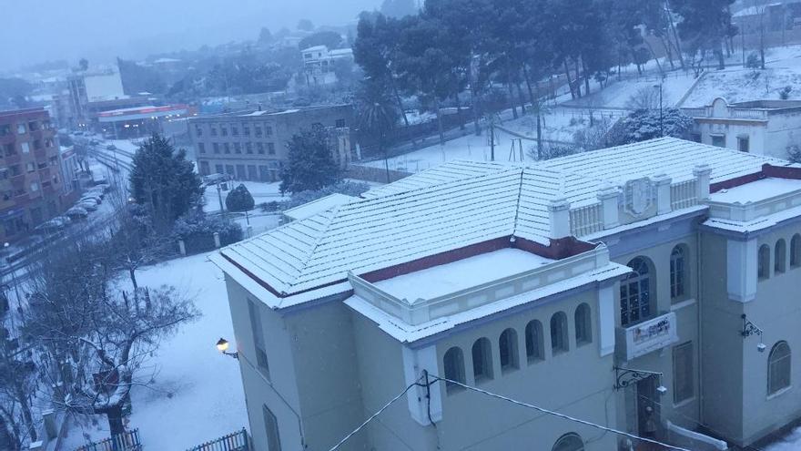 La nieve llega a la Vall d&#039;Albaida