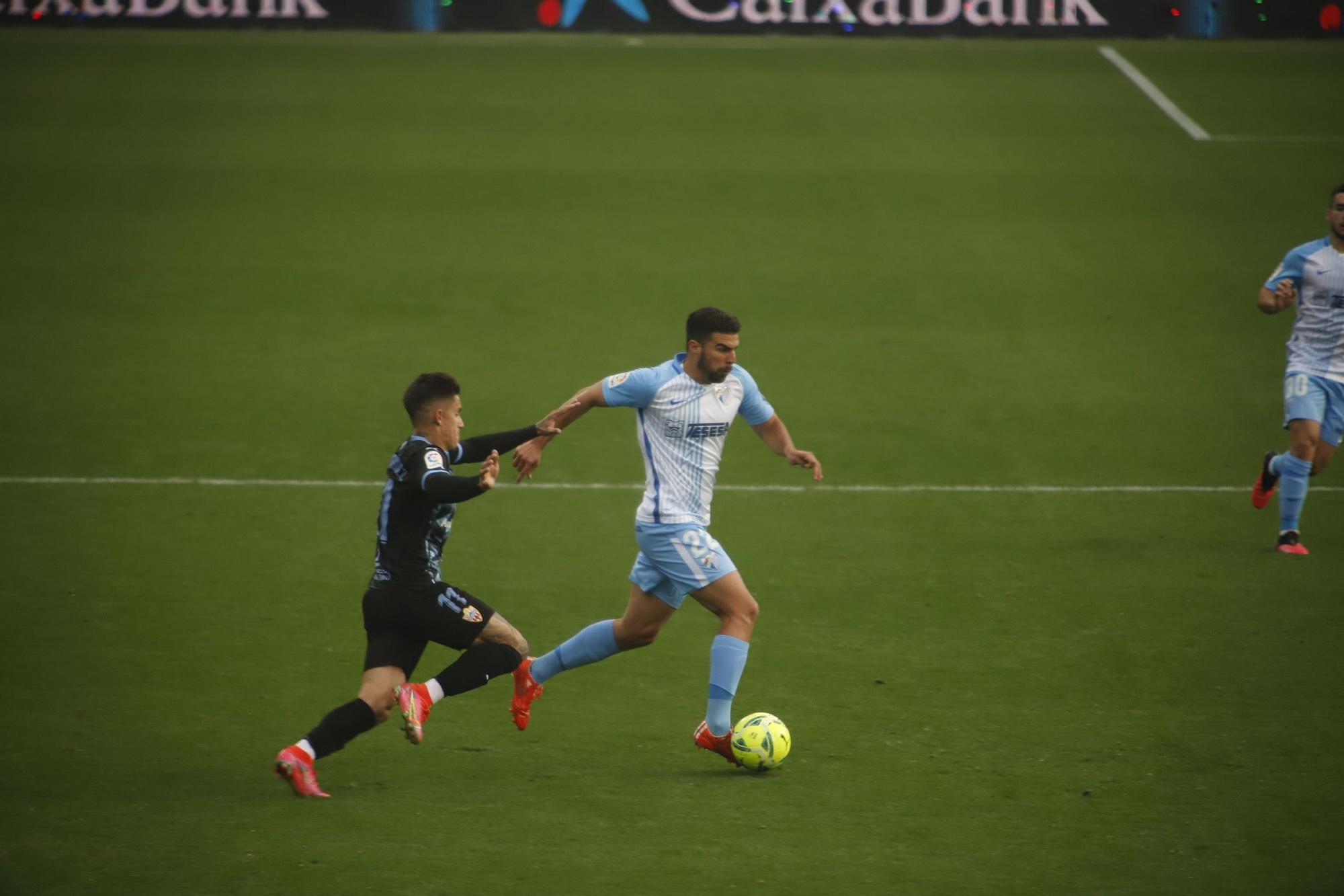 Partido de la Liga Smartbank entre el Málaga CF y el Almería