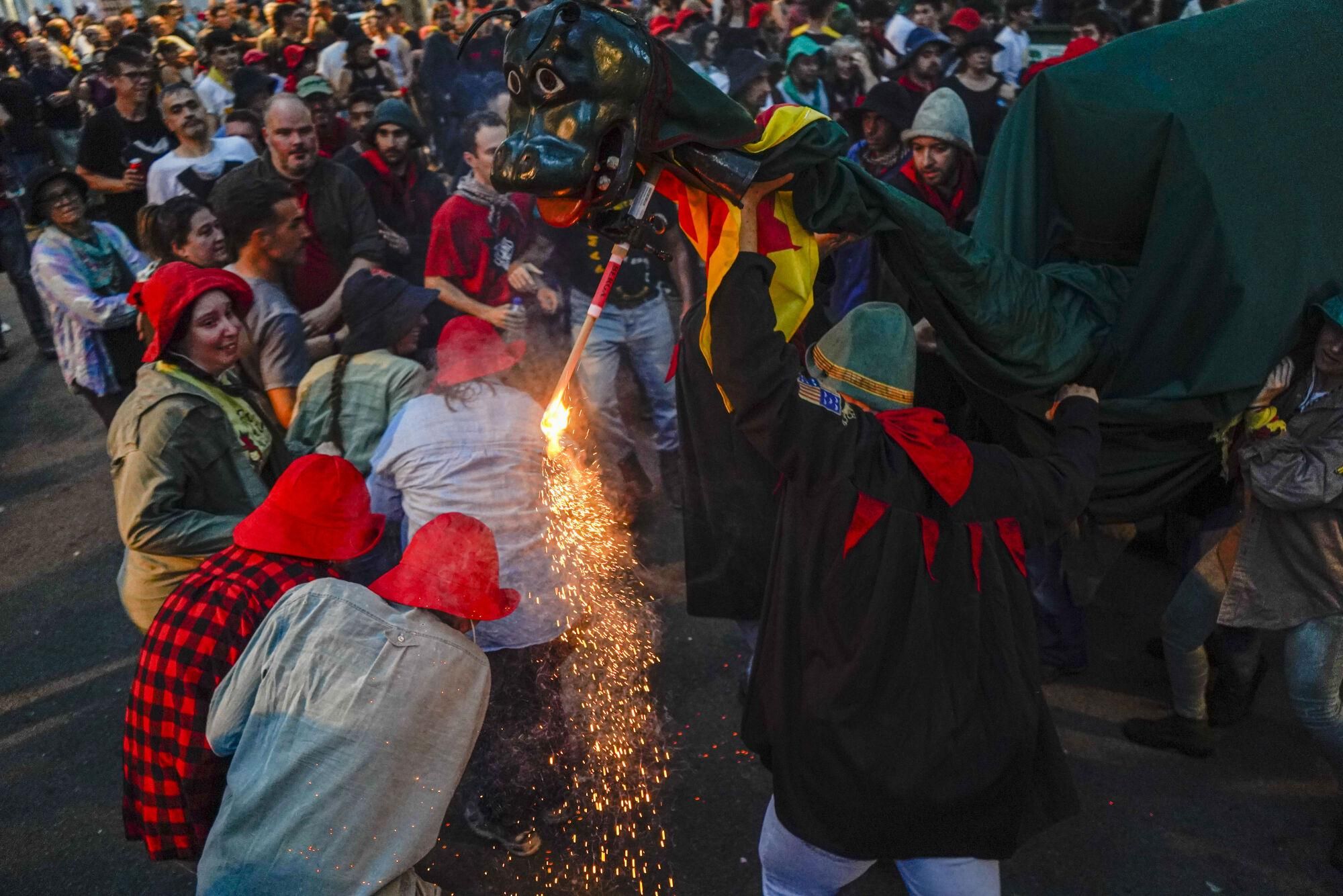 Passacarrers de Patum de dissabte