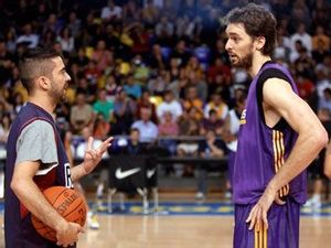 El campió de la NBA s’ha entrenat aquesta tarda al Palau Blaugrana per preparar el seu partit contra el Regal FC Barcelona, que es disputarà demà, dijous, al Palau Sant Jordi.