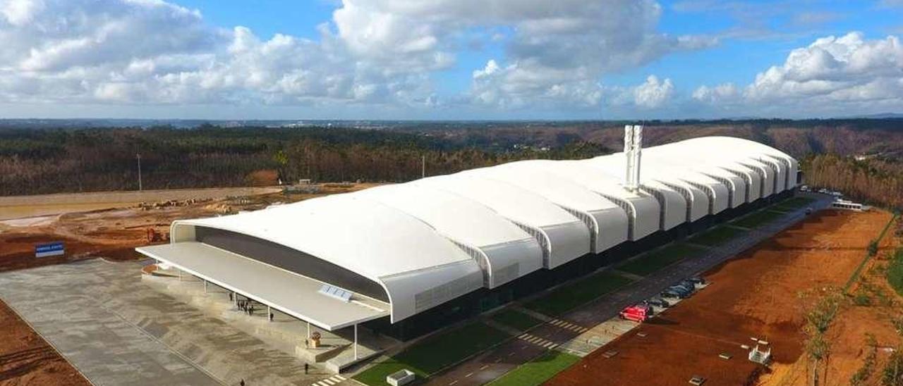 Vista general de la nueva fábrica de la multinacional india Sakthi en el municipio portugués de Águeda.