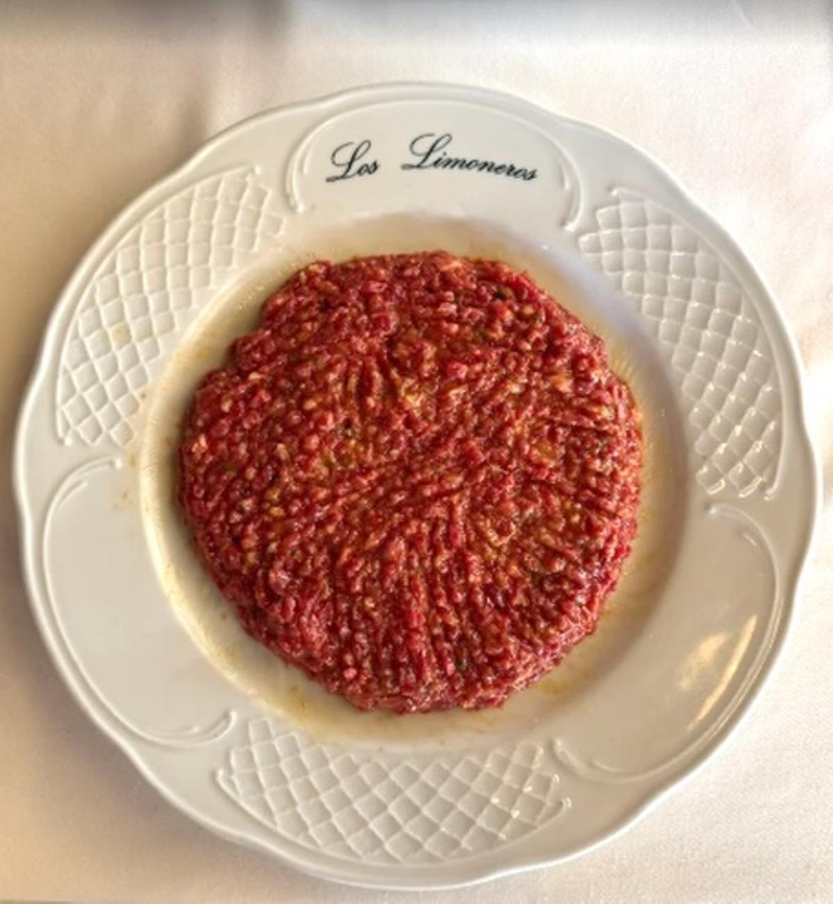 Histórico Steak Tartar de Los Limoneros.
