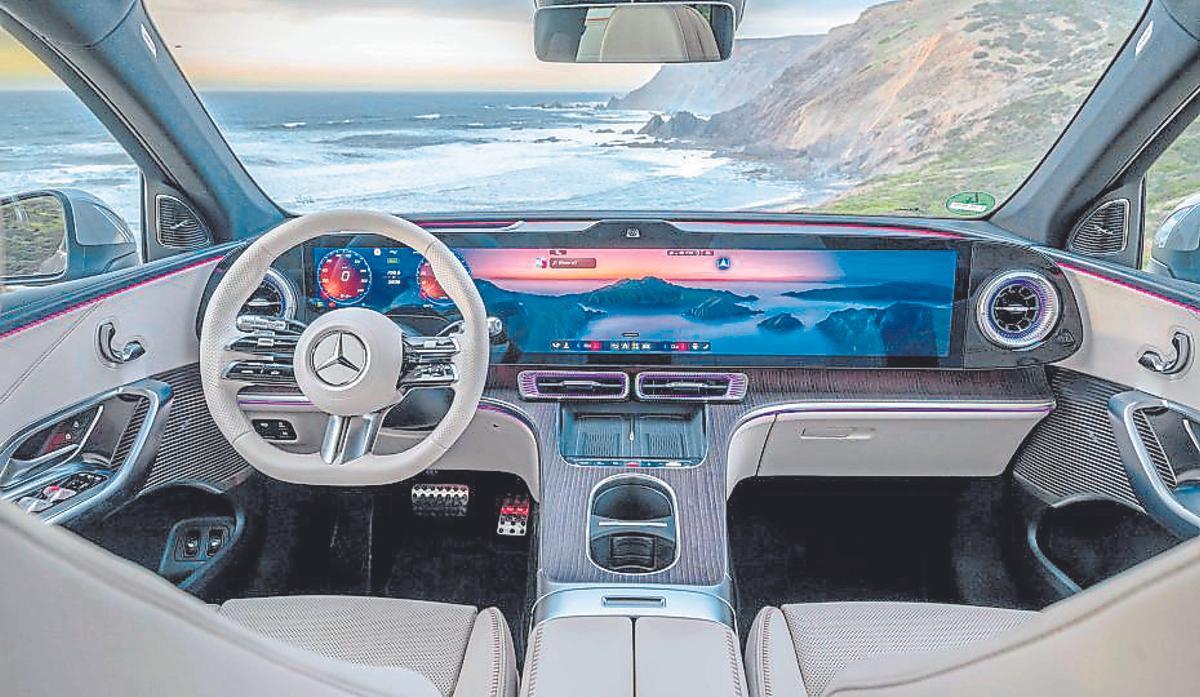 El interior del Mercedes Benz GLC Electric.