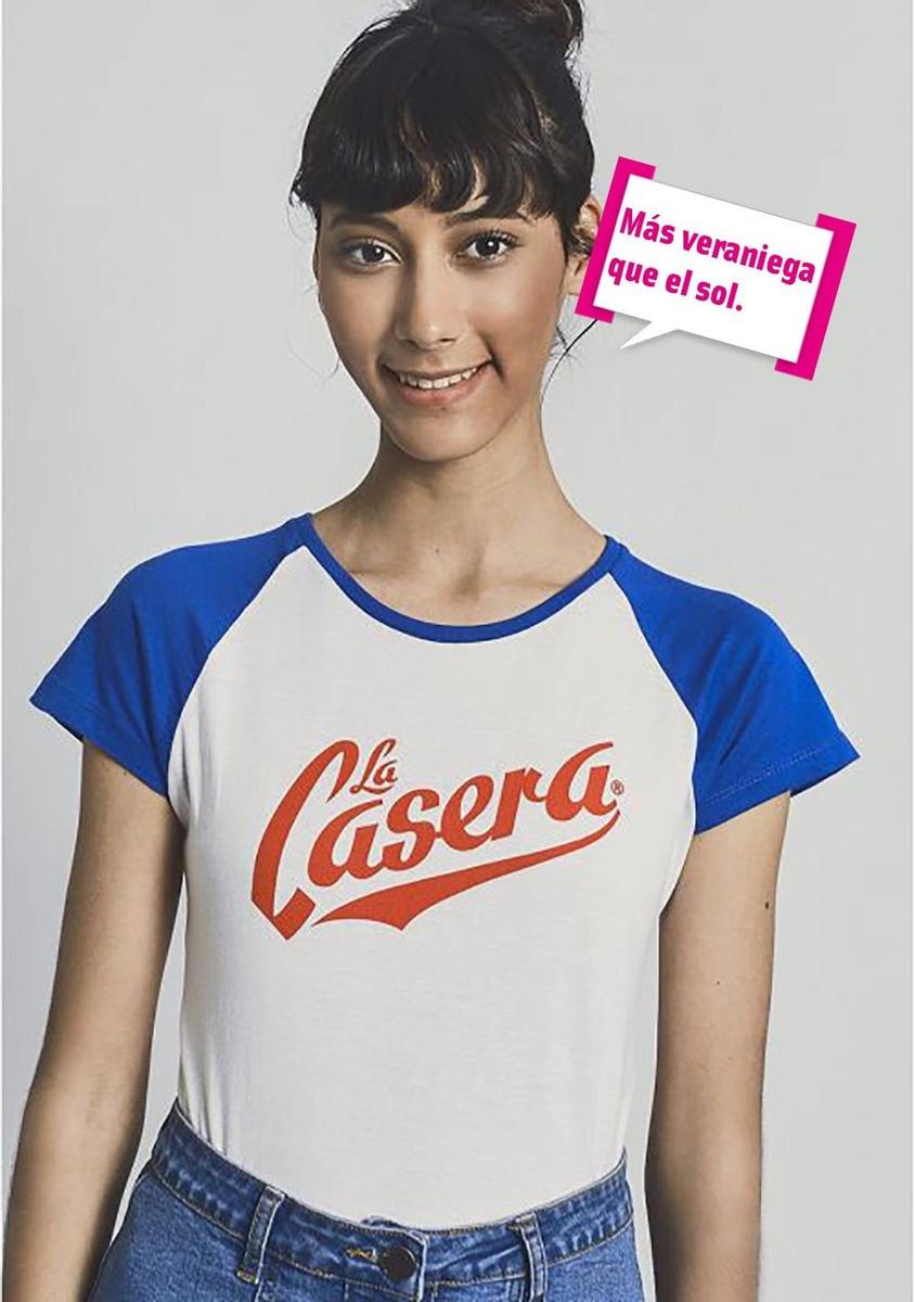 Camiseta retro con logo de 'La Casera'